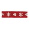 Melrose Holiday Snowflake Ribbon 4" x 5 Yds.