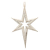 Melrose Distressed Eucalyptus Wood Star Ornament (Set of 6)