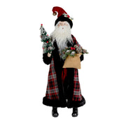 plaid santa figurine