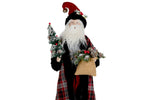 santa with tree decor