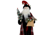 santa with tree decor