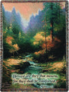 Creekside Trail Nature Throw – 50x60 Inspirational Tapestry Blanket
