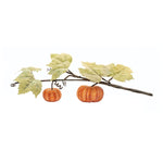 Fall Pumpkin Vine – Foam and Polyester – 21.25" Height – Indoor Seasonal Decor Set of 2 by Melrose