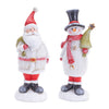 Melrose Glittered Sweater Santa and Snowman (Set of 6)