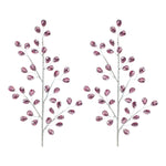 Luxury Purple Jewel Spray Set of 2 Plastic Glitter Holiday Stems 29 Inch by Melrose