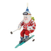 Melrose Glass Ski Santa Ornament (Set of 6)