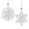 Christmas Rustic Ornaments – Wood Snowflake Cut Outs – Set of 24
