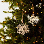  Wood Snowflake Cut Outs – Set of 24