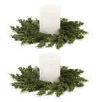 Melrose Pine Candle Ring (Set of 2)