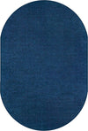Carpets for Kids Mt St Helens Solids Collection Classroom Rug, Blueberry Blue, 7' 6" x 12' Oval