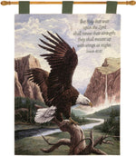 Home Prayer Wall Hanging Freedom with Verse – 26 x 36 Inch by Manual Woodworkers