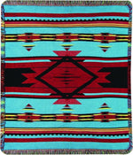 50x60 inch Artistic Tapestry Throw – Flame Bright Modern Design by Manual Woodworkers