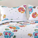 Greenland Home Fashions Ravey Multi Reversible Watercolor Floral Sham