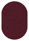 Carpets for Kids Mt. St. Helens Solids Cranberry Oval Classroom Rug