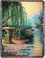 Cotton Tapestry Throw HOUR OF PRAYER – 50x60 Inch by Manual Woodworkers