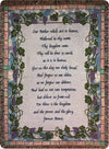 The Lord’s Prayer Woven Throw – 50x60 Inch Cotton by Manual Woodworkers