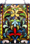 Fine Art Lighting 18" x 24" Tiffany Style Window Panel – Handcrafted Glass Art