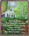 Inspirational Amazing Grace Hymn Throw Blanket – 50x60 Poly-Cotton Blend