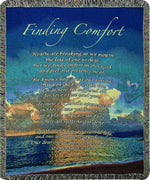 Woven Finding Comfort 50x60 inch Tapestry Throw – 100% Cotton by Manual Woodworkers