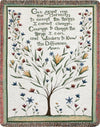 Serenity Prayer Tapestry Throw for Inspirational Living – 50" x 60"