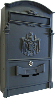 Fine Art Lighting AB01L Barcelona Locking Cast Aluminum Mailbox for Outside Matte Black