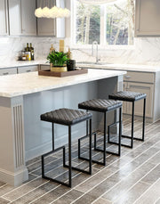 Zuo Modern Element Barstool In Gray With Built In Footrest