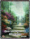 Christian Living Room Throw – 50x60 Garden of Promise Blanket with Uplifting Message