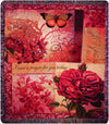 50x60 Inch Decorative Tapestry Throw – Spring Blooms with Verse Design by Manual Woodworkers