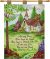 Amazing Grace Church Wall Tapestry with Finial Rod – 26x36 Inches