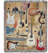 Musician’s Room Decor Throw – 50x60 Guitar Art Tapestry Blanket