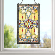 Classic Tiffany Window Hanging – 276-Cut Glass Panel by Fine Art Lighting