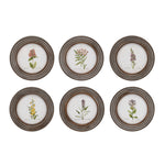 Melrose Round Framed Floral Print (Set of 6)