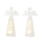 Melrose LED Frosted Angel Figurine (Set of 4)