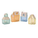 Melrose Beach Glass House Decor (Set of 4)