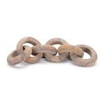 Melrose Sandstone Chain Link Decor 11"L