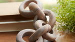 sculptural chain decor