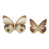 Melrose Amber Butterfly and Moth Shelf Sitter (Set of 2)