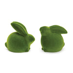 Melrose Mossy Terra Cotta Rabbit Figurine (Set of 2)