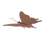 Decorative Iron Butterfly Accent Bronze 1.5 Inch Height Garden Decor By Melrose