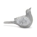 Bird Sculpture Set of 4 – Grey White Resin – 3.25