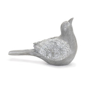 Bird Sculpture Set of 4 – Grey White Resin – 3.25