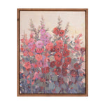 Melrose Framed Hollyhock Floral Canvas Art 29"H