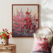 Melrose Framed Hollyhock Floral Canvas Art 29