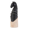 Melrose Mango Wood Knight Chess Piece Sculpture (Set of 2)