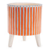 Colorful Stripe Footed Planters