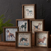 Melrose Framed Dog Sentiment Print (Set of 6)