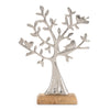 Melrose Metal Tree and Birds on Base (Set of 2)