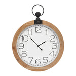 Large Round Wall Clock – 30.75"H MDF & Glass By Melrose