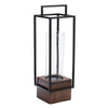 Melrose Wood Candle Holder with Iron Frame 20"H