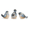 Melrose Ceramic Bird Figurines with Unglazed Accents (Set of 3)